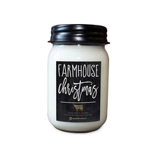 Load image into Gallery viewer, 13 oz Mason Jar Christmas Candle: Farmhouse Christmas
