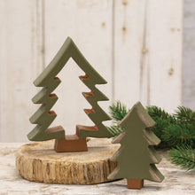 Load image into Gallery viewer, 2/Set, Wooden Christmas Tree Cutouts
