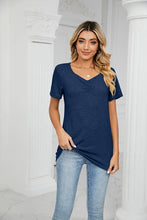 Load image into Gallery viewer, SUMMER PLEATED NEW CASUAL TOP_CWTTS0517: BLUE / (L) 1
