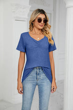 Load image into Gallery viewer, SUMMER PLEATED NEW CASUAL TOP_CWTTS0517: BLUE / (L) 1
