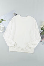 Load image into Gallery viewer, Beige Plain Crew Neck Pullover Sweatshirt
