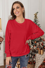 Load image into Gallery viewer, Beige Plain Crew Neck Pullover Sweatshirt
