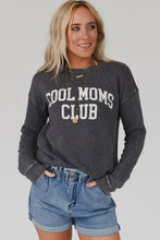 Load image into Gallery viewer, Gray COOL MOMS CLUB Drop Shoulder Sweatshirt
