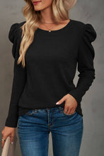 Load image into Gallery viewer, Basic loose fit waffle tunic top
