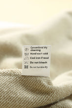Load image into Gallery viewer, Beige Plain Crew Neck Pullover Sweatshirt
