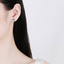 Load image into Gallery viewer, Three-Prong Moissanite Stud Earring in 925 Sterling Silver
