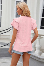 Load image into Gallery viewer, V NECK SOLID COLOR DOUBLE SLEEVED CASUAL T SHIRT_CWTSTS0287: MAUVE / (S) 1
