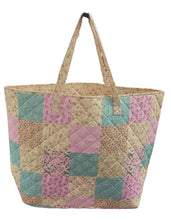 Load image into Gallery viewer, "Summer Garden" Designer Quilted Tote Bag
