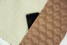 Load image into Gallery viewer, Paneled sherpa full zip jacket
