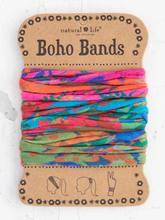 Load image into Gallery viewer, Boho Band Hair Ties, Set of 3-Multi Floral
