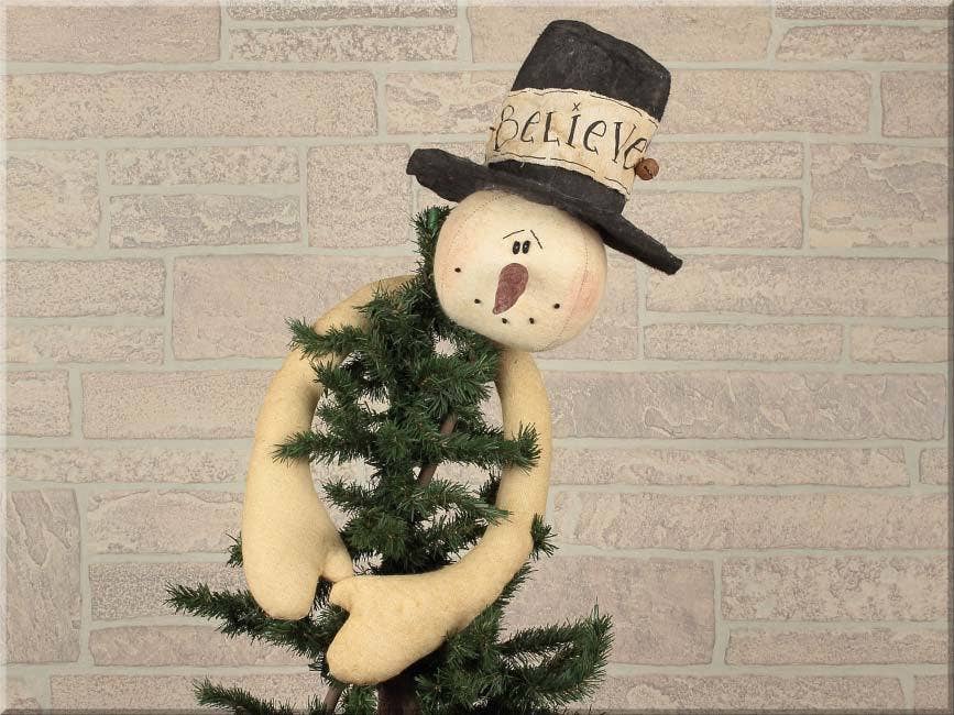 Believe Snowman Tree Topper