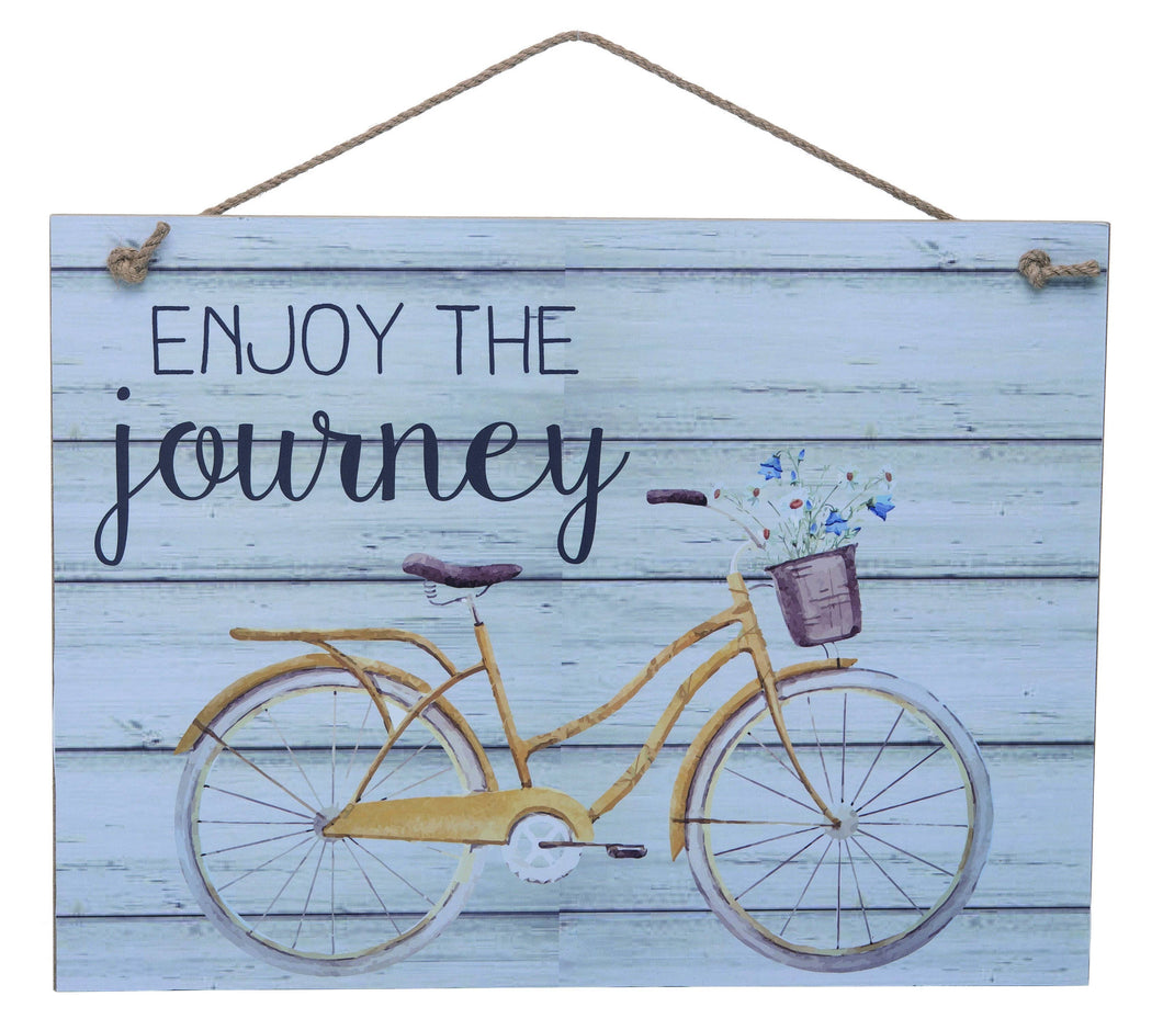 Enjoy The Journey Distressed Wall Art