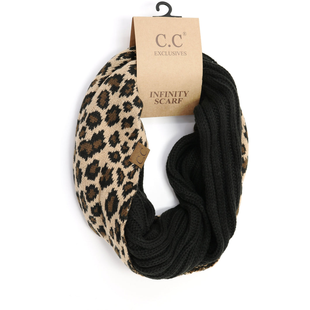 Kids Leopard Print CC Infinity Scarf