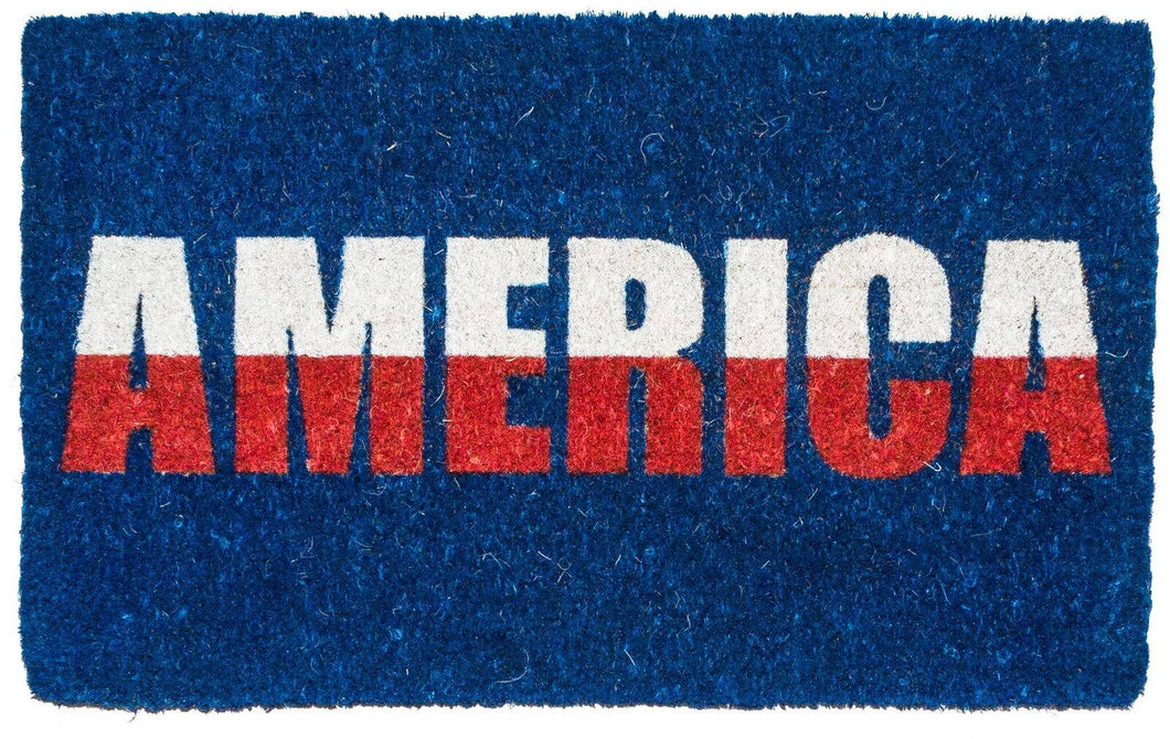 America Handwoven Coconut Fiber Doormat