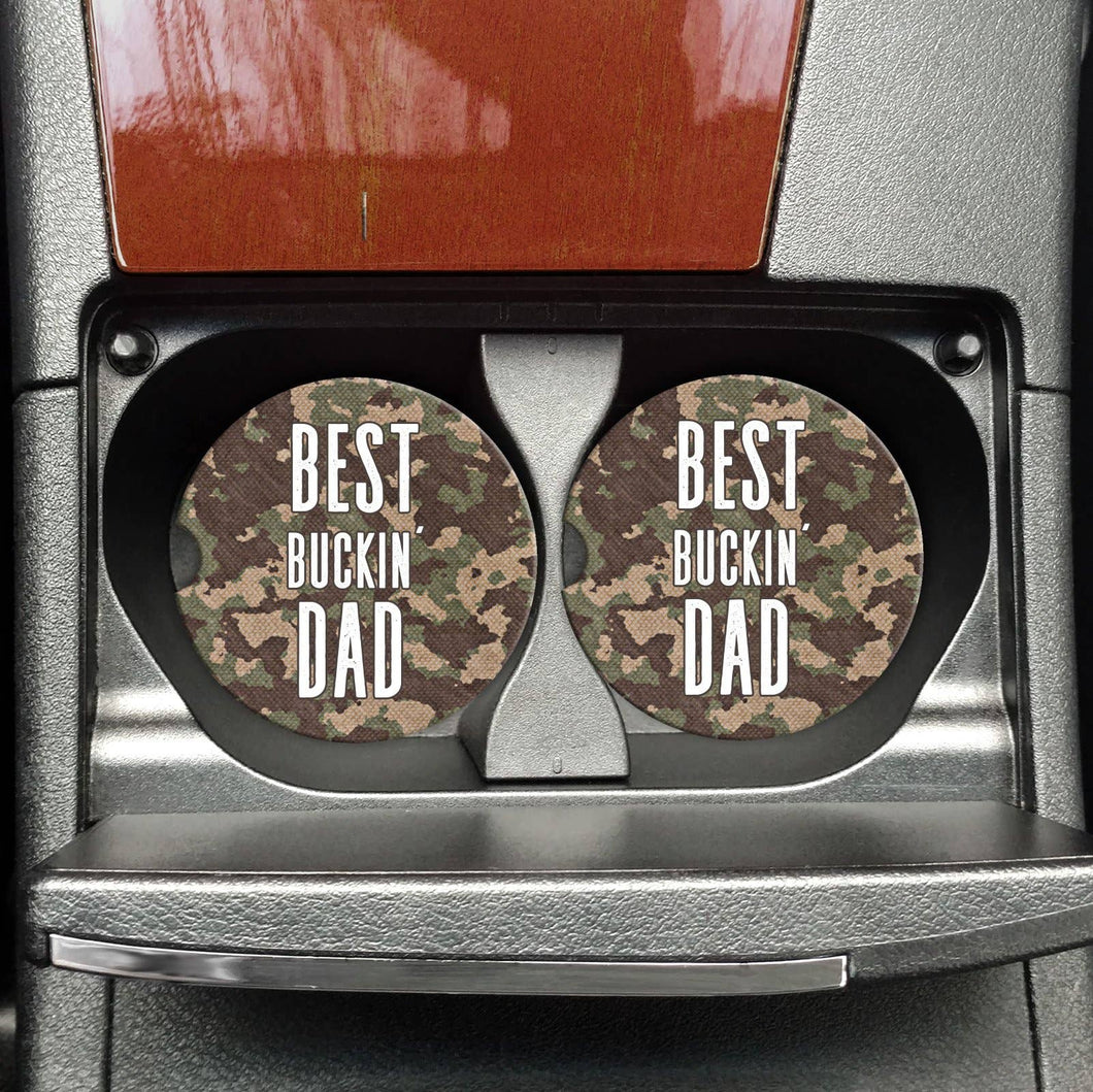 Best Buckin Dad Car Coaster