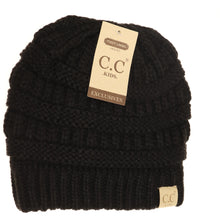 Load image into Gallery viewer, Kids Solid Fuzzy Lined CC Beanie
