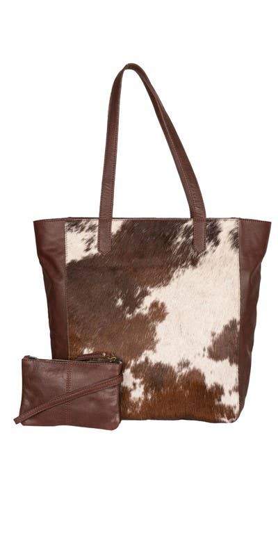 Hailey Genuine Cowhide Tote