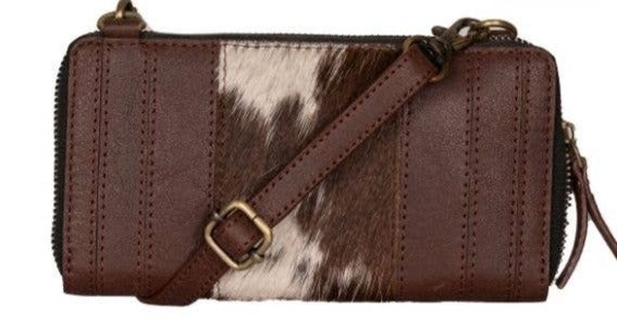 Hailey Genuine Cowhide Wristlet Wallet