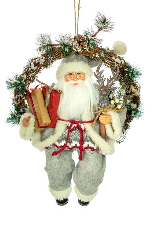 Red Hanging Sitting Santa