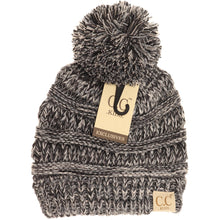 Load image into Gallery viewer, Kids Four-Tone Pom CC Beanies
