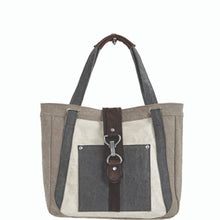 Load image into Gallery viewer, Nora Finley Re-Cycled Canvas Shoulder Bag
