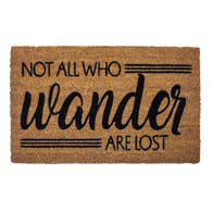 Not All Who Wander Coir Doormat