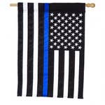 Thin Blue Line House Applique Flag